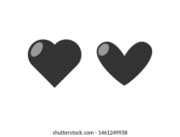 Heart icon collection. Set of hearts. Love symbol.