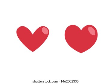 Heart icon collection. Set of hearts. Love symbol.