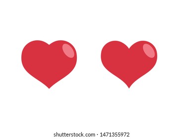 Heart icon collection. Set of hearts. Love symbol.