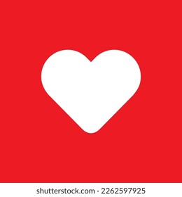 Icono de corazón, recursos gráficos comunes, ilustración vectorial.