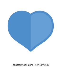 Heart icon, concept of love. Flat isolated vector design