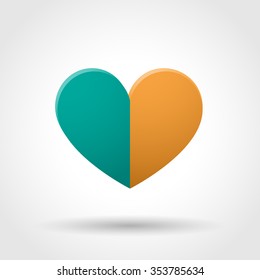 Heart icon. Contains transparent objects.