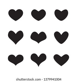 Heart icon design collection 