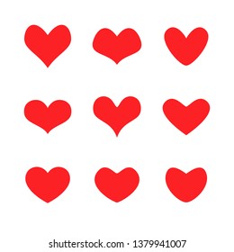 Heart icon design collection 