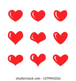 Heart icon design collection 