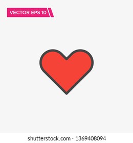 Heart Icon Design Concept, Vector EPS10