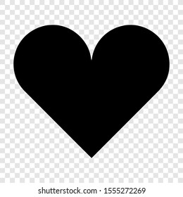 Heart icon design element on transparent background. Logo element illustration. Love symbol vector. EPS 10