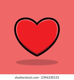 Heart Icon Design Isolated Vector 