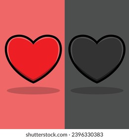 Heart Icon Design Isolated Vector 