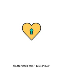 Heart Icon Design. Lifestyle icon vector illustration