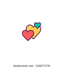 Heart Icon Design. Lifestyle icon vector illustration