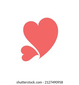 Icono de corazón ilustración de plantilla de diseño vector