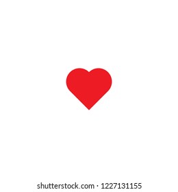 Heart icon design template. Vector illustration