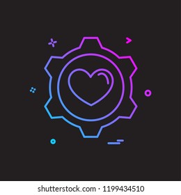 Heart icon design vector