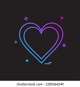 heart icon design vector