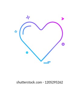 heart icon design vector