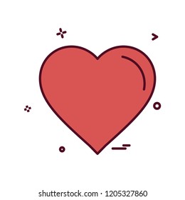 Heart icon design vector