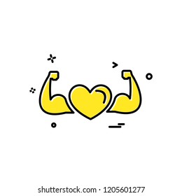 Heart icon design vector