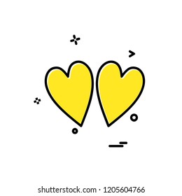 Heart icon design vector