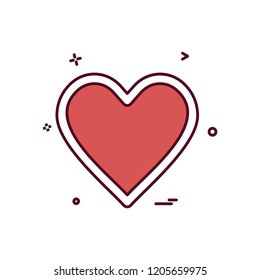 Heart icon design vector