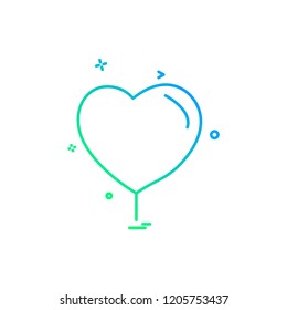 Heart icon design vector 
