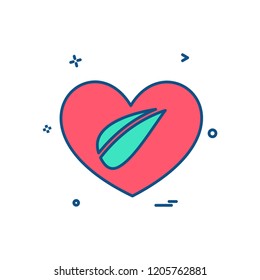 Heart icon design vector
