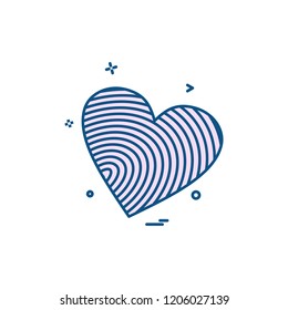 Heart icon design vector