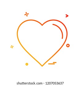 Heart icon design vector