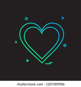 heart icon design vector
