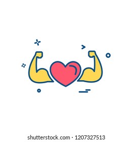 Heart icon design vector