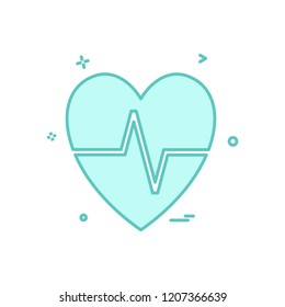 Heart icon design vector