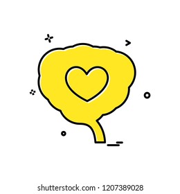 Heart icon design vector