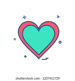 heart icon design vector
