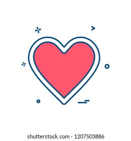 Heart icon design vector