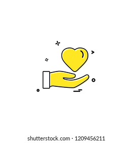 Heart icon design vector 
