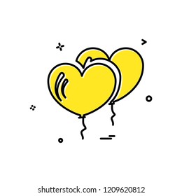 Heart icon design vector