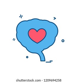 Heart icon design vector