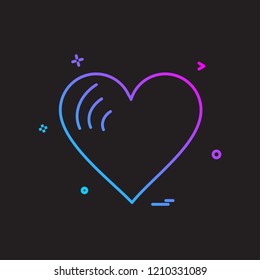 heart icon design vector