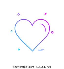 Heart icon design vector