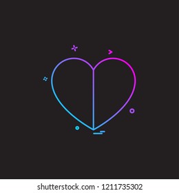 Heart icon design vector 
