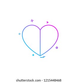Heart icon design vector 