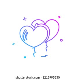 Heart icon design vector