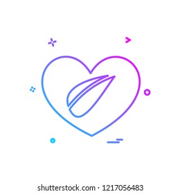 Heart icon design vector