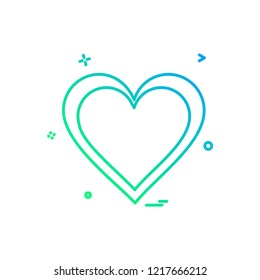 heart icon design vector
