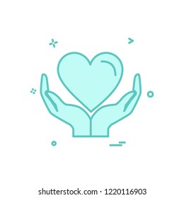 Heart icon design vector
