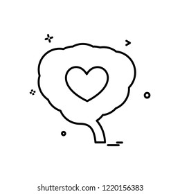 Heart icon design vector