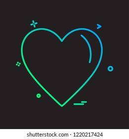 Heart icon design vector
