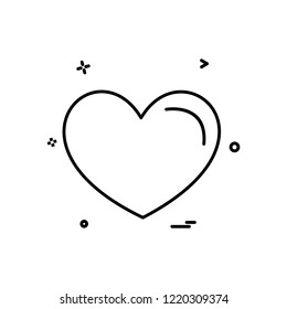 Heart icon design vector