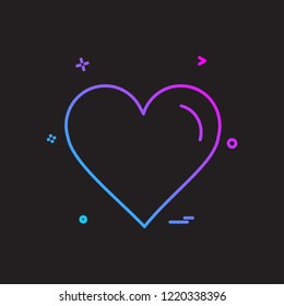 Heart icon design vector