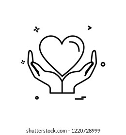 Heart icon design vector